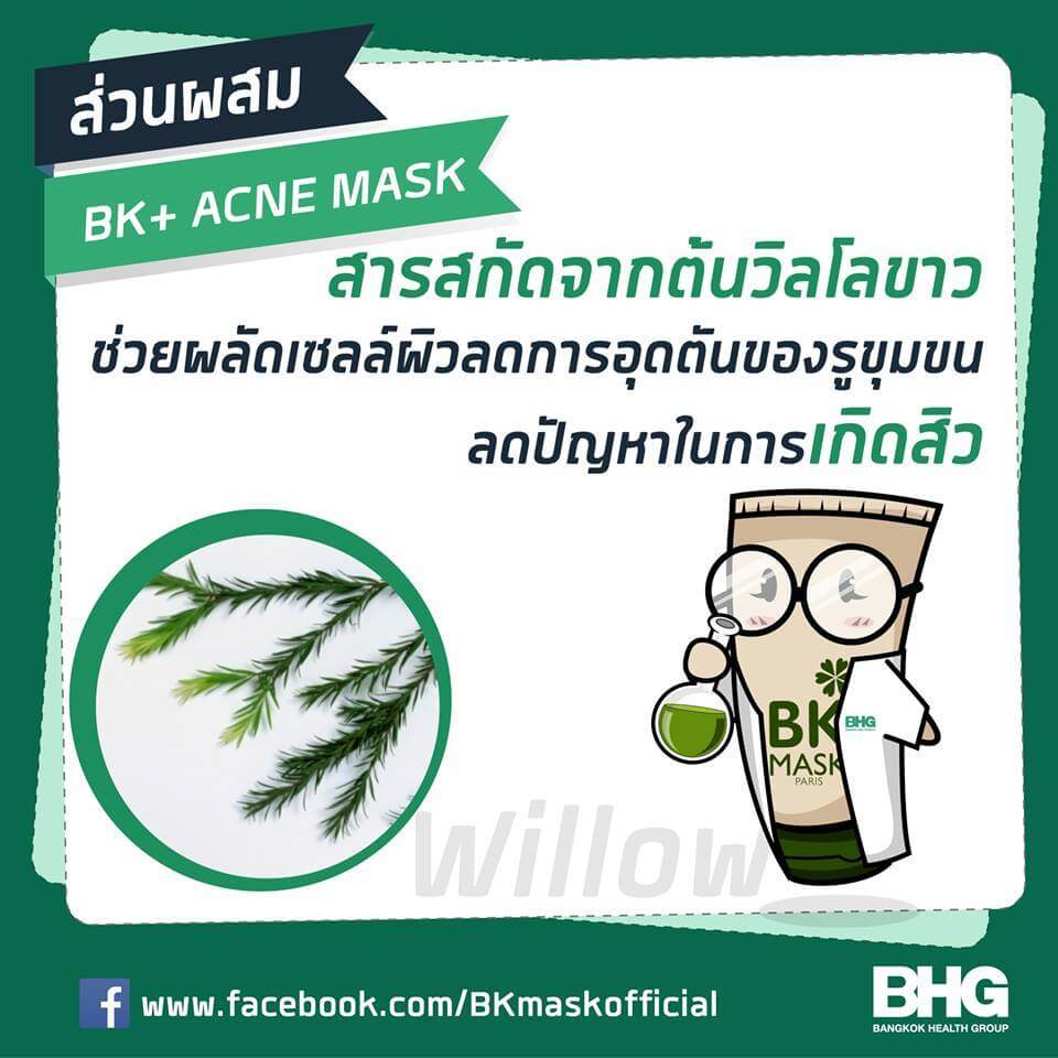 BK ,Acne Mask ,มาสก์บำรุงผิวหน้า,ปัญหาสิว ,บีเคมาร์ค, แก้ปัญหาสิวบนใบหน้า